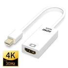 4K Mini DP папа-HDMI 1,4 мама адаптер кабель HD 1080 Displayport адаптер переключатель конвертера для Mac Macbook Pro