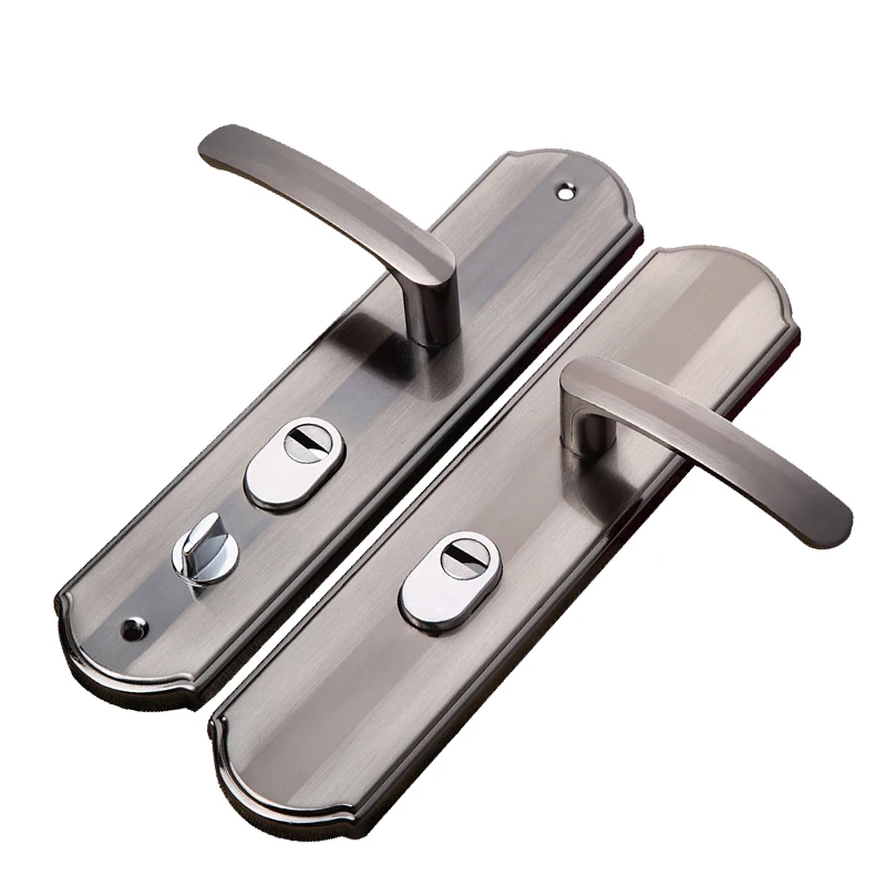 Aluminium Alloy Door Handle Universal Security Door Handle Pair Lock Thickened Panel Handle Door Lock  Household Hardware