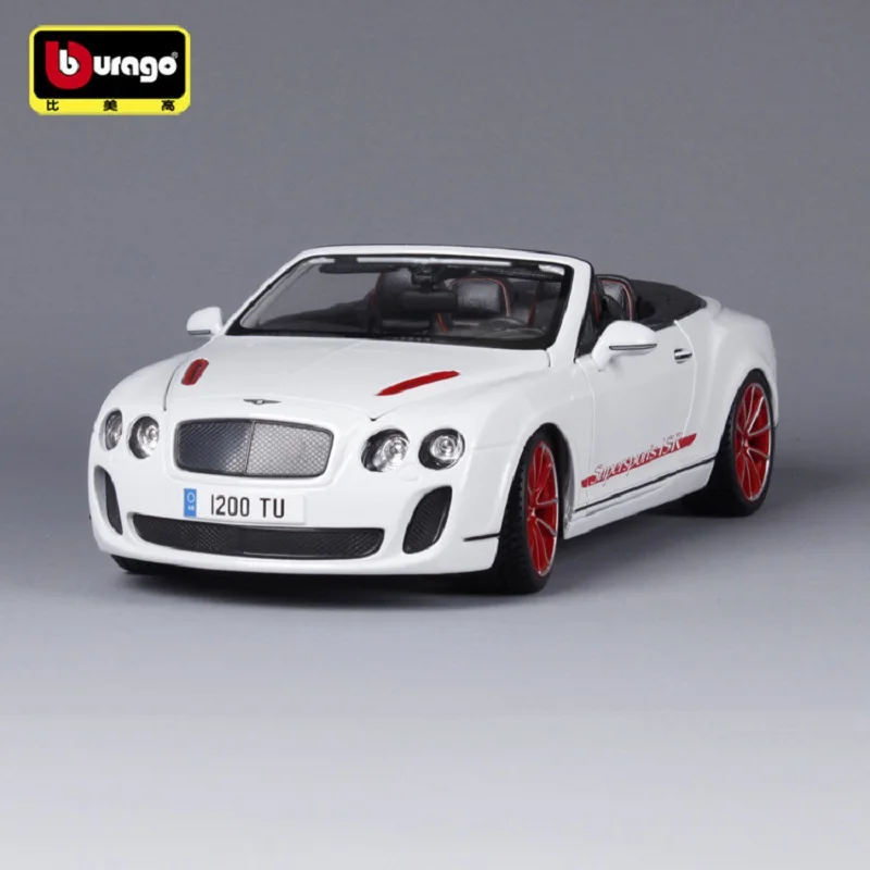 Bburago1:18 литые игрушечные модели спортивных автомобилей для Bentley ISR с рулевым