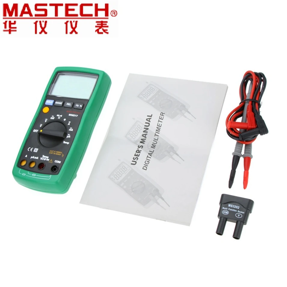 Портативный Цифровой Мультиметр MASTECH MS8217 Автоматический диапазон напряжения