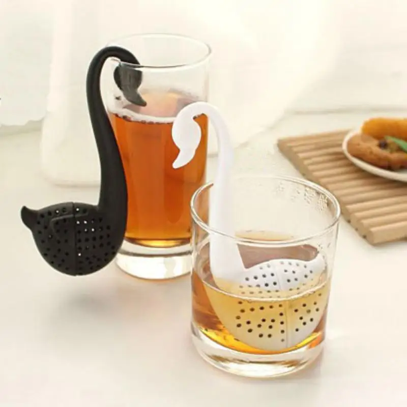 

1Pcs Creative Swan-Shape Tea Infuser Strainer Silicone Tea Bag Leaf Filter Diffuser Teaware Teapot Accessory Kitchen Gadget