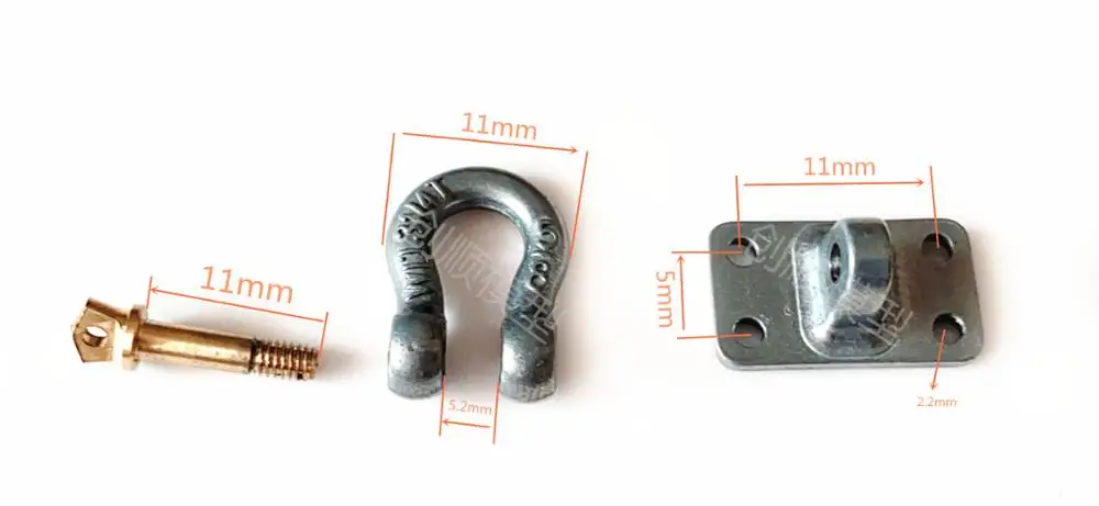 

1/10 Simulation of Metal Chain Axial SCX10RC4WD D90D110CC01 of Trailer Trailer