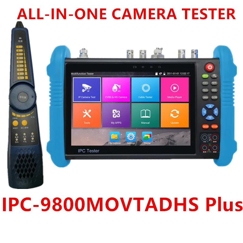 Оригинальный IP Камера Тестер сенсорный Экран IPC 9800 серии MOVTADHS плюс CCTV тестер