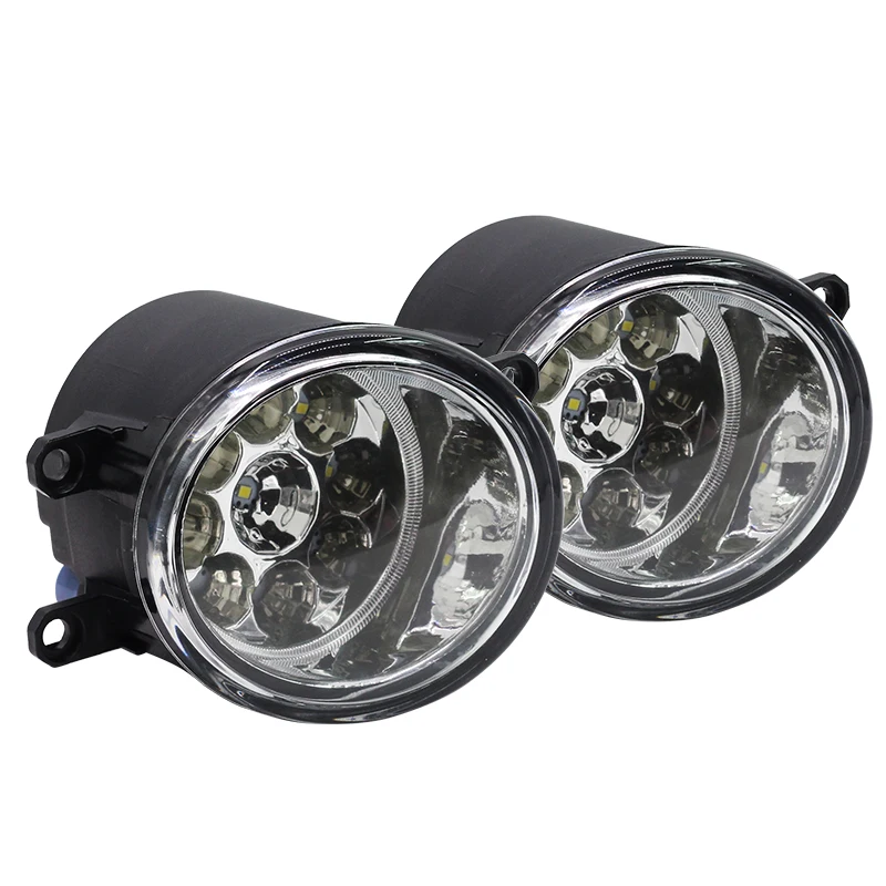 cawanerl 1 pair h8 h11 car daytime running light fog light drl led light white blue orange for toyota yaris vitz hatchabck 2005 free global shipping