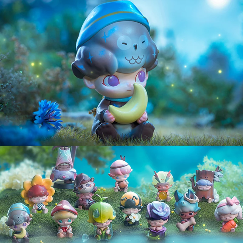 

Popmarts Blind Box DIMOO Forest Night Series Kawaii Figure Doll Collection Decoration Cute Anime Model Toys Gifts For Adult Chil
