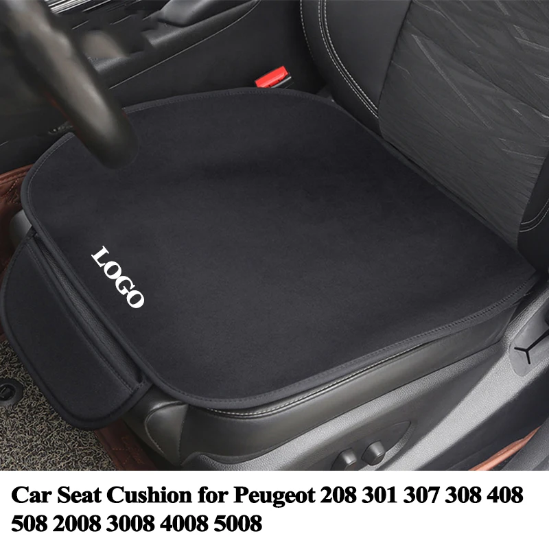 

1pc New Car Seat Cushion Pad Cover Mat Logo Styling Car Accessories for Peugeot 208 301 307 308 408 508 2008 3008 4008 5008