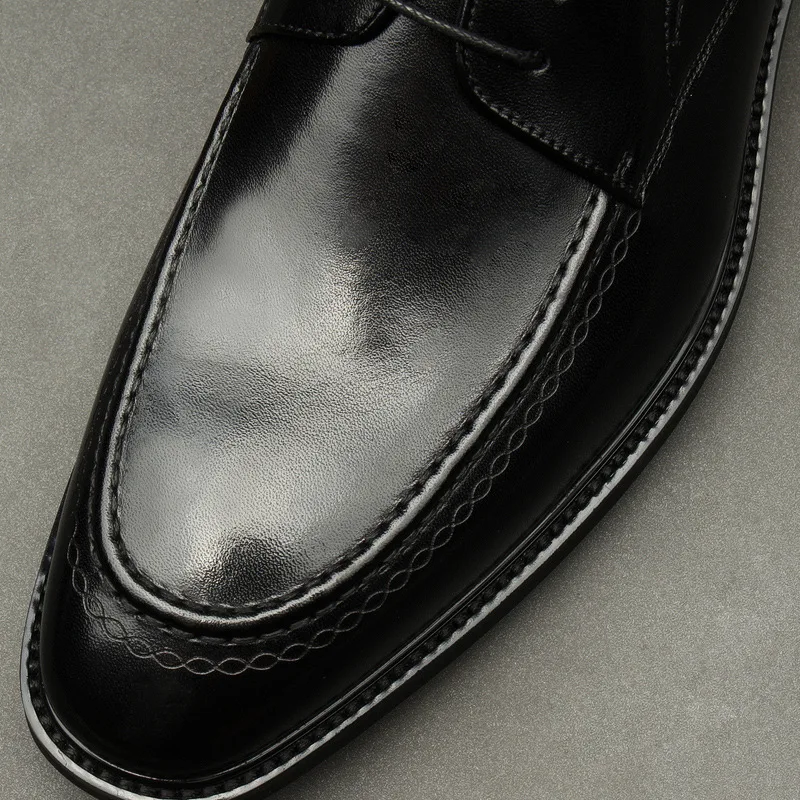 Мужские деловые классические туфли из натуральной кожи мужская обувь высокого