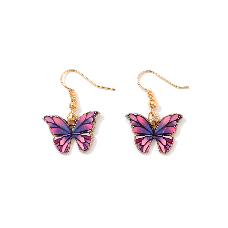 

2020 Wholesale European and American Cross-border New Jewelry Fashion Simulation Butterfly Earrings Exquisite Butterfly Earrings
