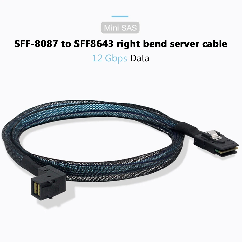 

Кабель для сервера 12 Гбит/с, шнур для жесткого диска Mini SAS, линия передачи данных SFF8087, кабель для передачи данных SATA от 36P до 4, скорость переда...