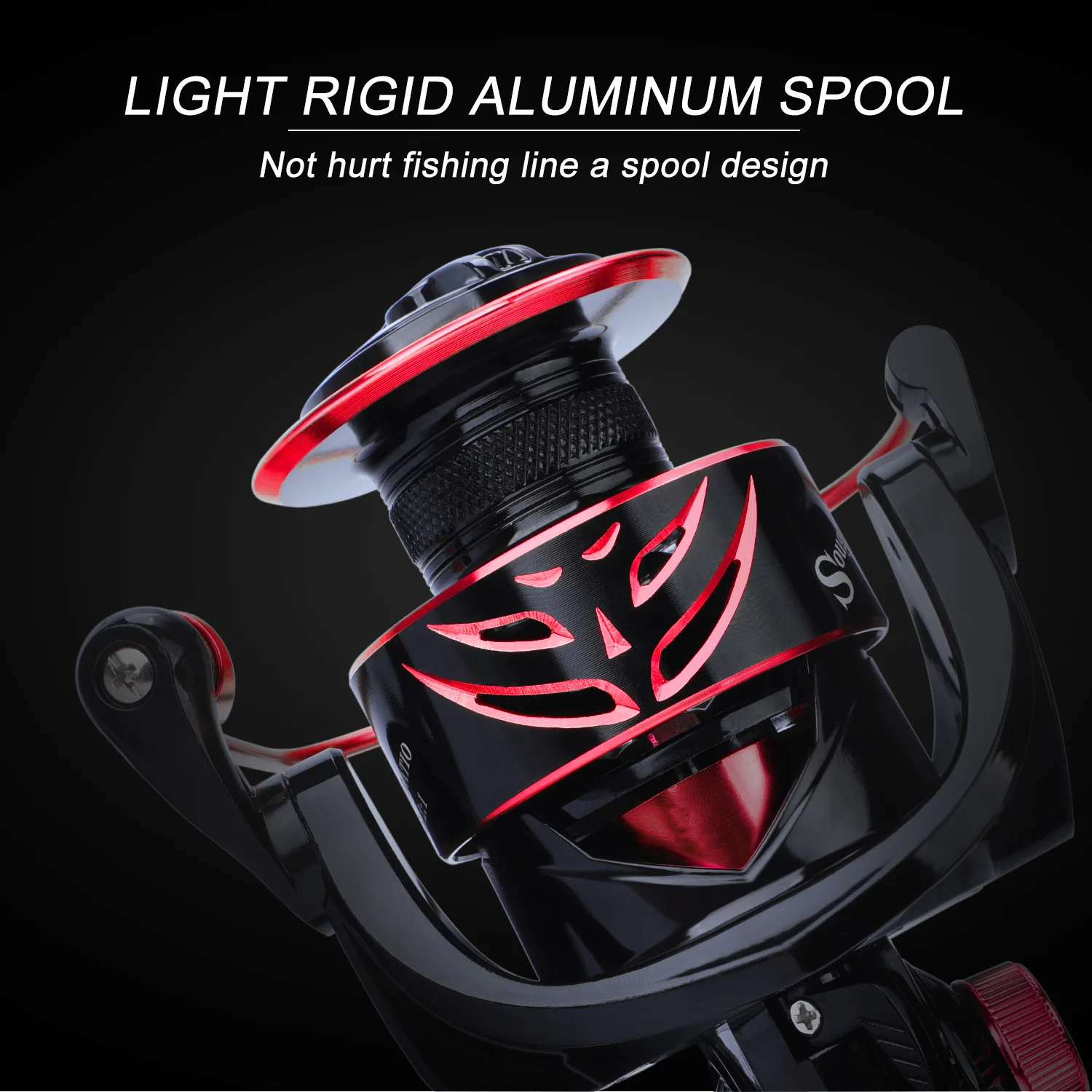 Sougayilang Спиннинг Рыболовная катушка для тела 5 2: 1 Шестерни соотношение гладкой 12 +