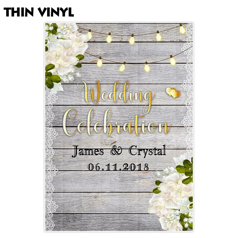 Allenjoy свадебного торжества фотозонт деревянный пол с цветочным принтом и