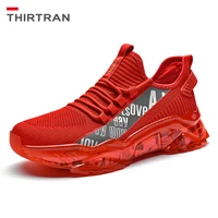 thirtran high quality mens trendy casual shoes breathable comfortable mesh walking sneakers lace up luxury outdoor sports shoes