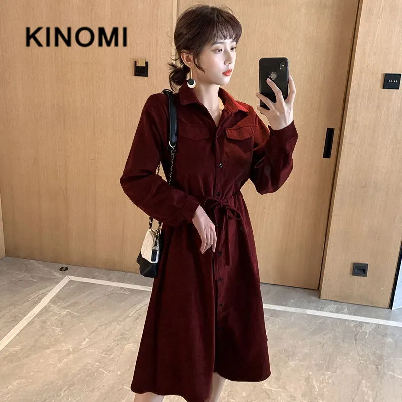 2020 Новое поступление женские платья с длинным рукавом элегантное осенне зимнее