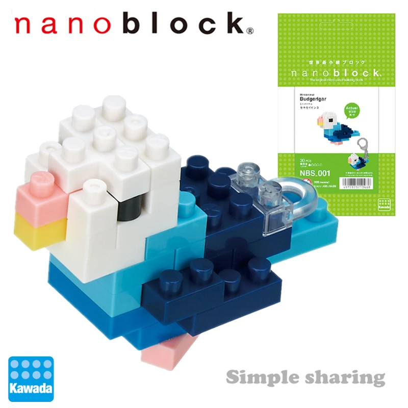 Nano Блок минианимару буджеригар NBS _ 001 кавада NBS-001 Наноблок мини животный | Игрушки