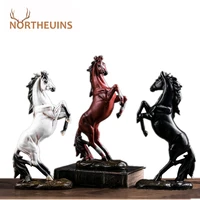 northeuins resin modern horse statuette animal figurines for home living room decoration christmas gifts home decor on the shelf