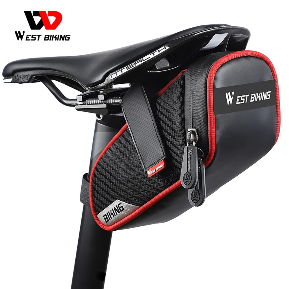 

Mtb Road Bike Saddle Bag for Bicycle Waterproof Bicycle Tools Pannier Reflective Rear Seatpost Bag Basket Cycling Accessories
