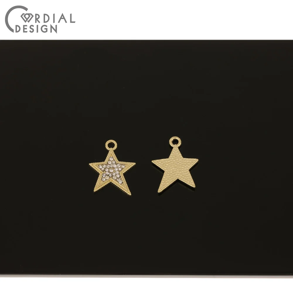 

Cordial Design 100Pcs 16*20MM Jewelry Accessories/Stars Shapes/Rhinestone Pendants/DIY Charms/Earrings Findings & Component