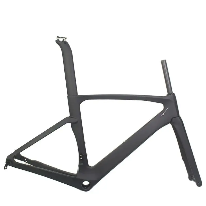 

T800 Carbon fiber bicycle Frameset BB386 142X12mm All Routing Internal with Di2 And Mechanical Both carbon road bike disc frame