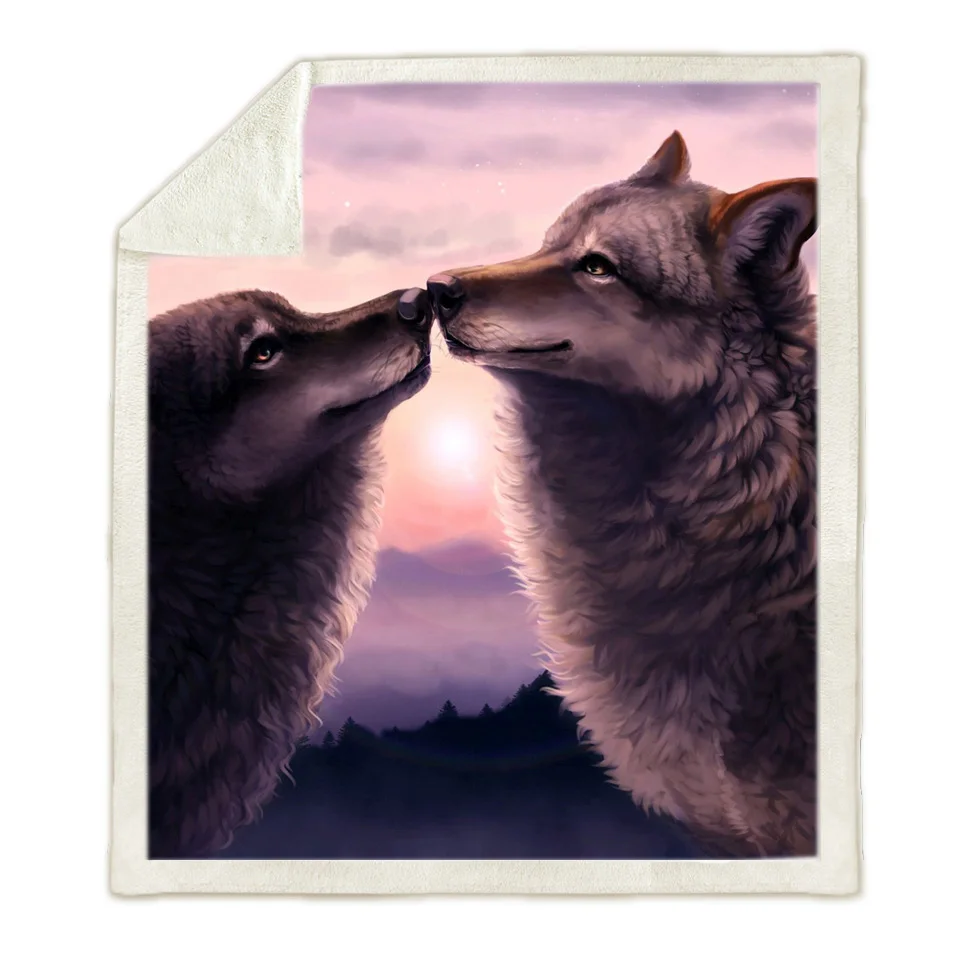 Флисовое одеяло Galaxy wolf с 3D принтом носимые одеяла для взрослых/детей Прямая