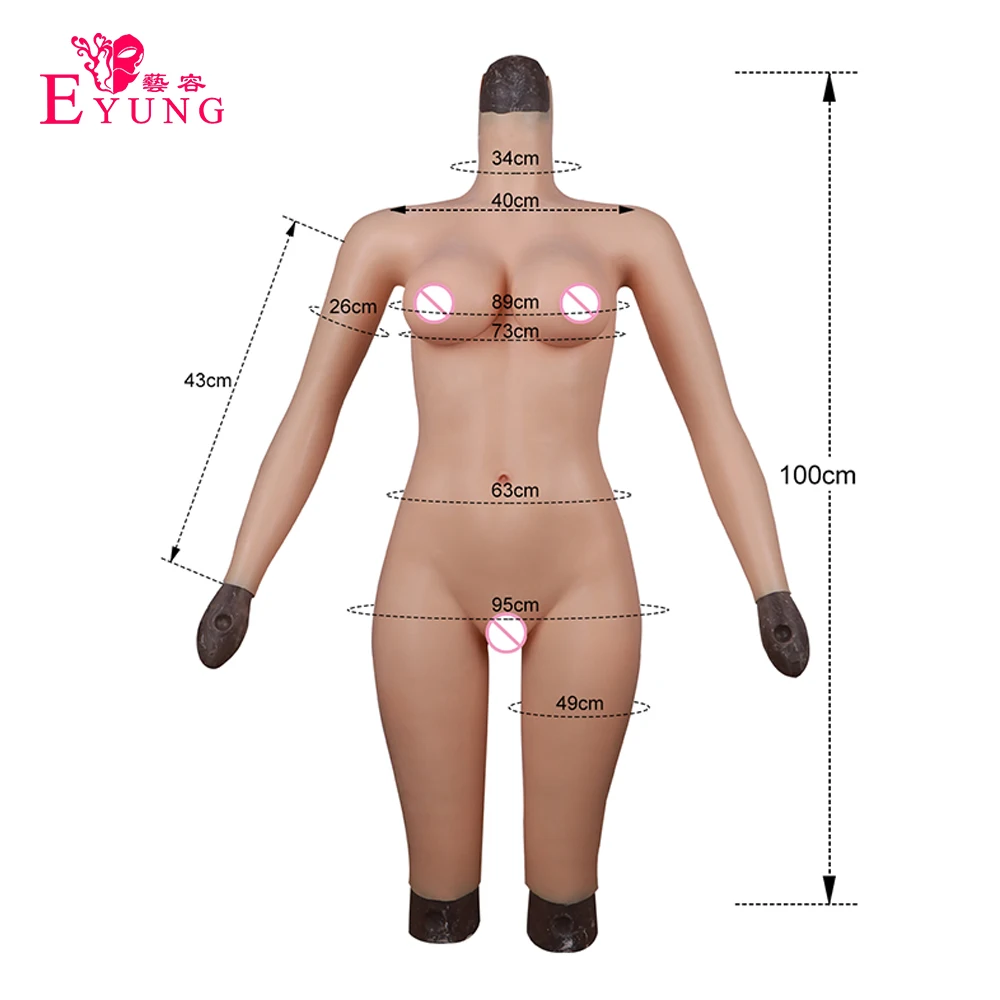 Eyung Crossdresser силиконовая грудь искусственные формы влагалище 5 точечный боди без