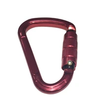 50pcslot 7075 aviation aluminum alloy 25kn safety auto locking outdoor hiking climbing carabiner snap hook with ce sgs