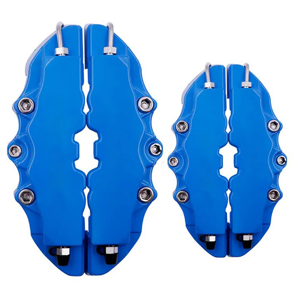 

Blue Brake Caliper Covers Front And Rear Universal Car 3D Style HIGH QUALITY