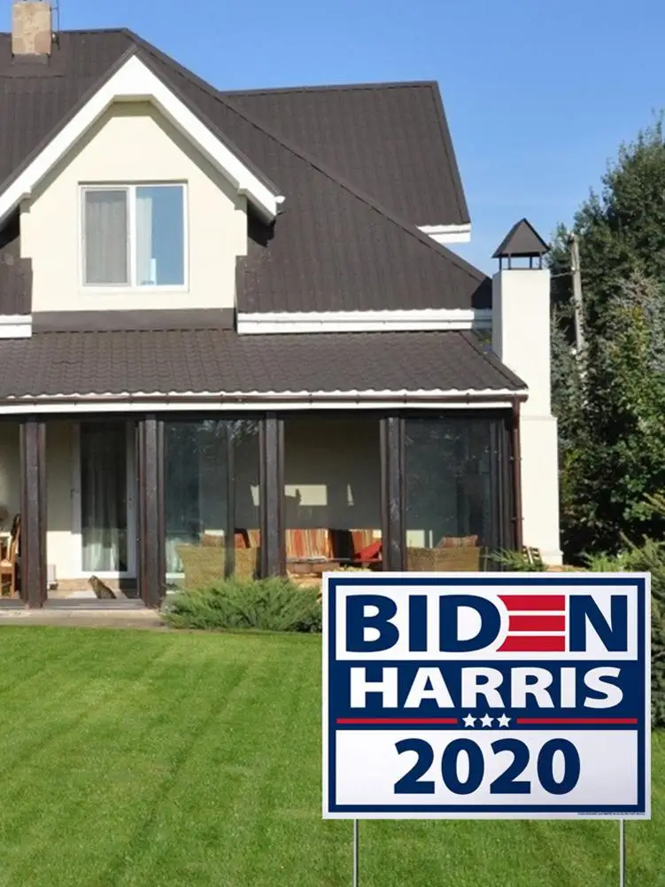 30*40 см Biden Harris 2020 Yard Sign для нас. Президент выбор двора баннер украшения|Флагшток из