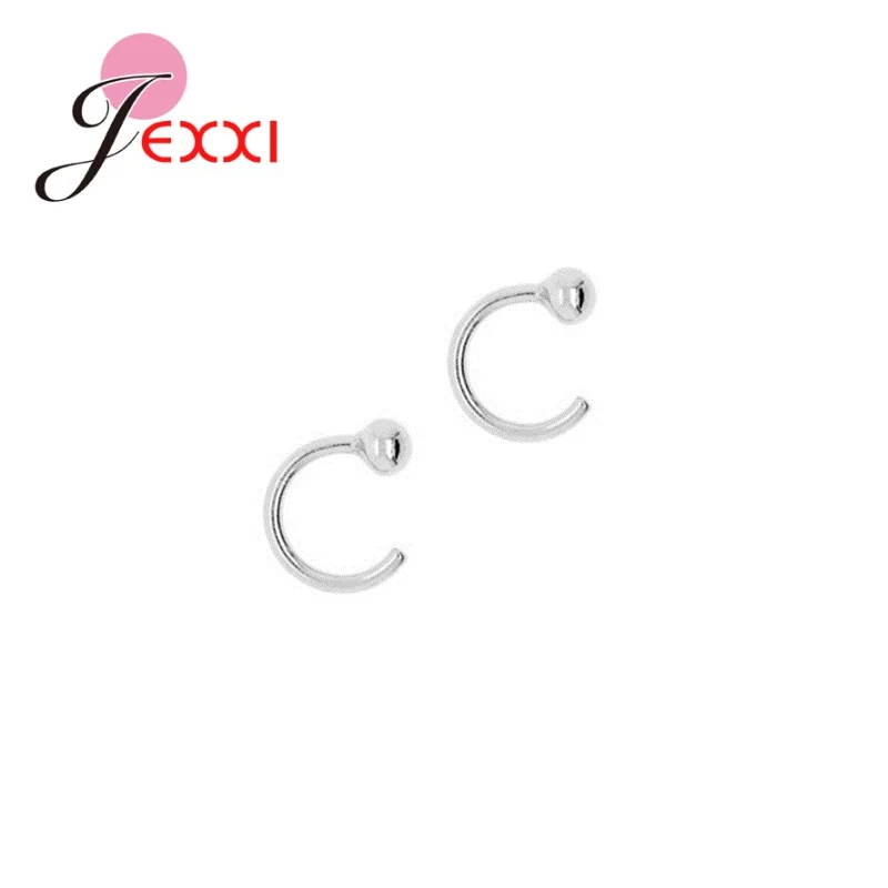 

925 стерлингового серебра круглые маленькие серьги-кольца для женщин Лидер продаж Модные Простые & крошечные серьги-обручи оптовая продажа ю...