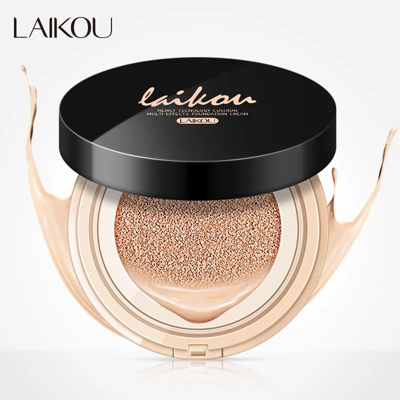 15g+15g Air Cushion Foundation Cream Moisturizing Hide Pores Freckles Acne Makeup Mark Even Skin Tone Face Cosmetic |