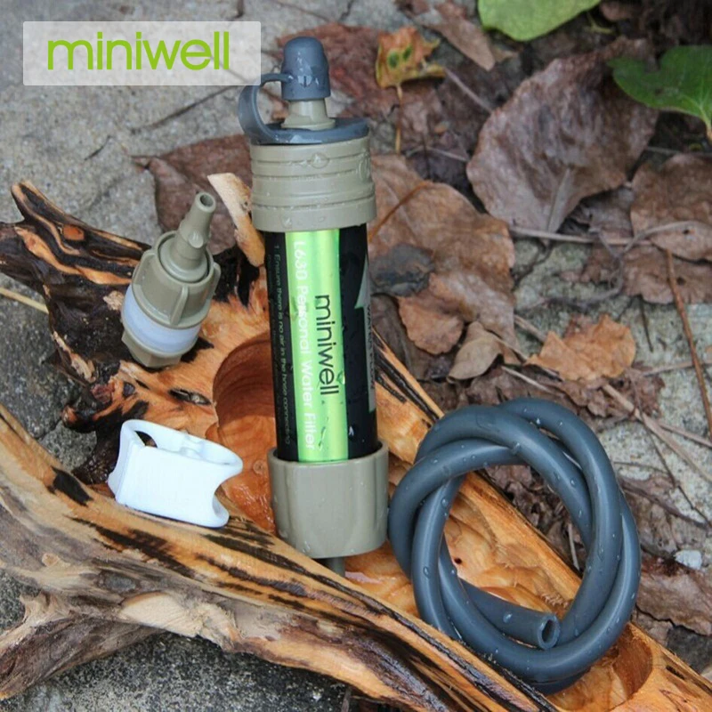 Фильтр для воды miniwell L630 легко носить с собой аварийный фильтр выживания