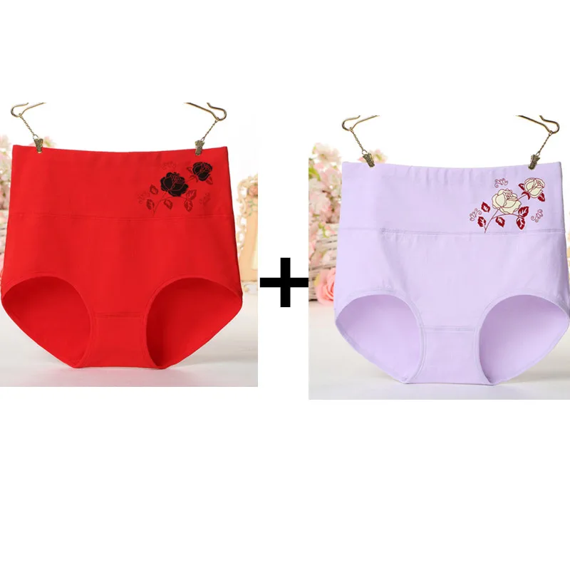 2pcs red purple Женские шорты с высокой талией бесшовный корсет белье для похудения и коррекции фигуры формирователь тела женское нижнее белье пояс Корректирующее белье брюки - Цвет: 2pcs red purple