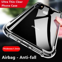 ultra thin clear phone case for iphone 13 11 12 pro max shockproof soft back cover for iphone 13 11 xr x xs max protector case