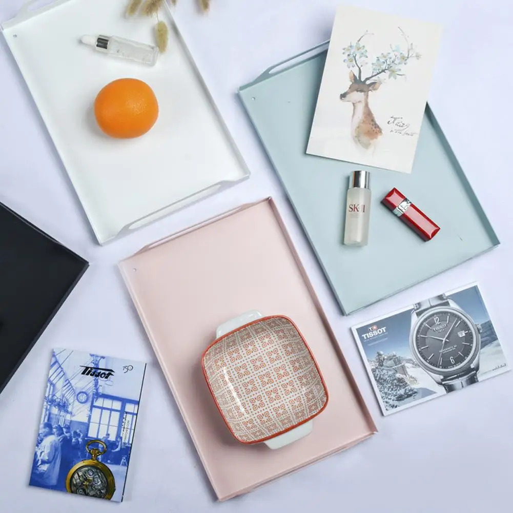 GloryStar скандинавский Макарон цветные прямоугольные подносы железная еда