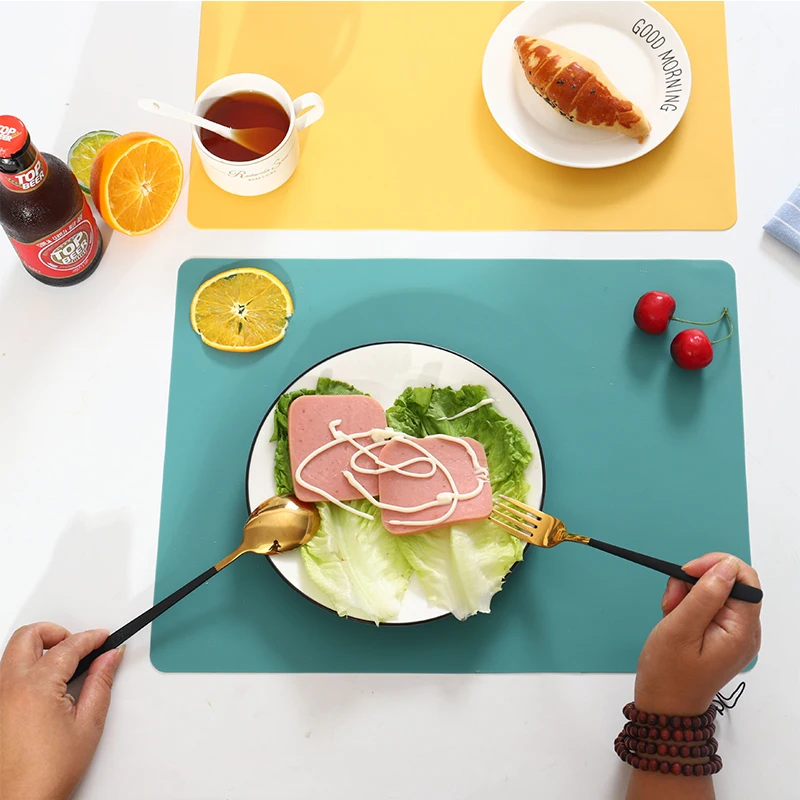 

100% Food Grade Silicone Placemat Baby Kid Heat Resistant Mat Heat Resistant Silicone Table Mat Baby Dining Table Pads