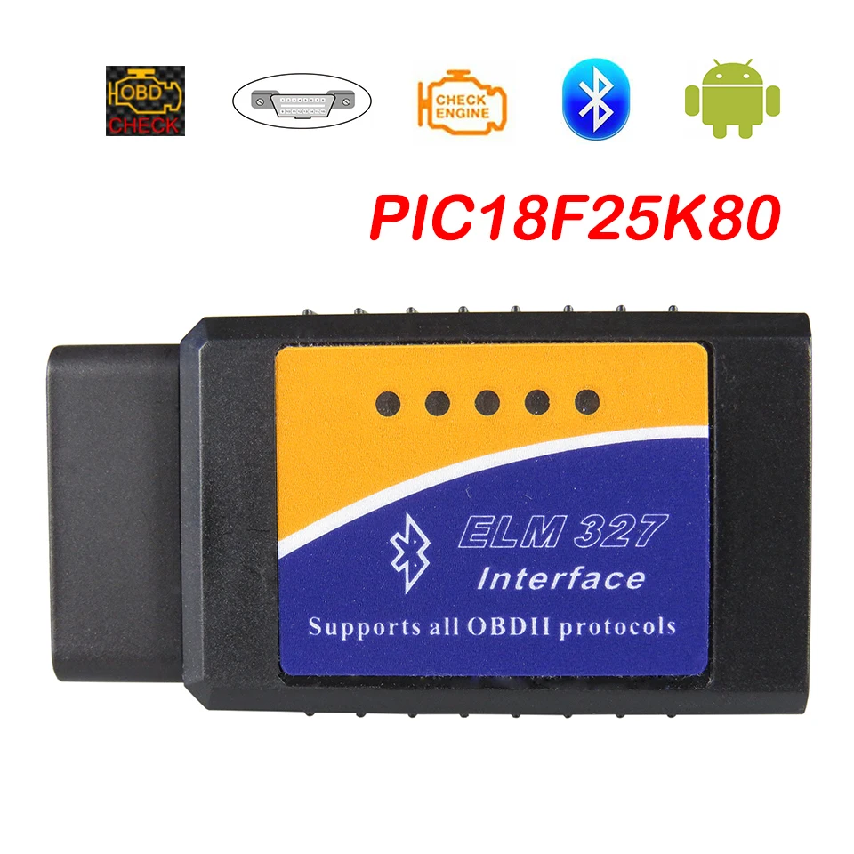 

Сканер OBD2 Bluetooth Elm327 V1.5 Автомобильные диагностические инструменты для Android ELM 327 V 1.5 ObdII Scan ELM-327 V-1.5 OBD 2-кодовые считыватели