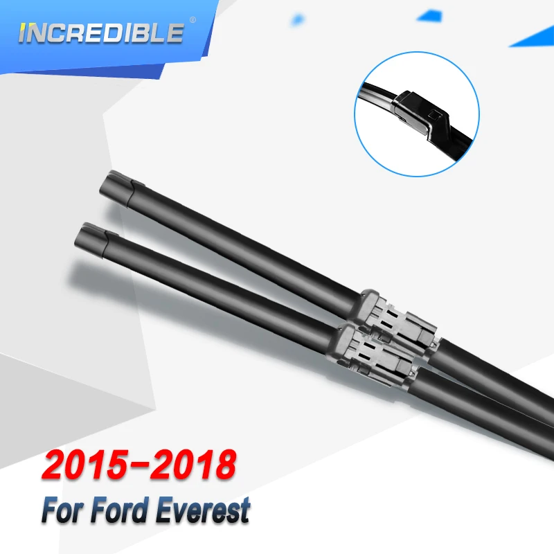 

INCREDIBLE Wiper Blades for Ford Everest Fit Push Button Arms Only ( 2015 - 2018 )