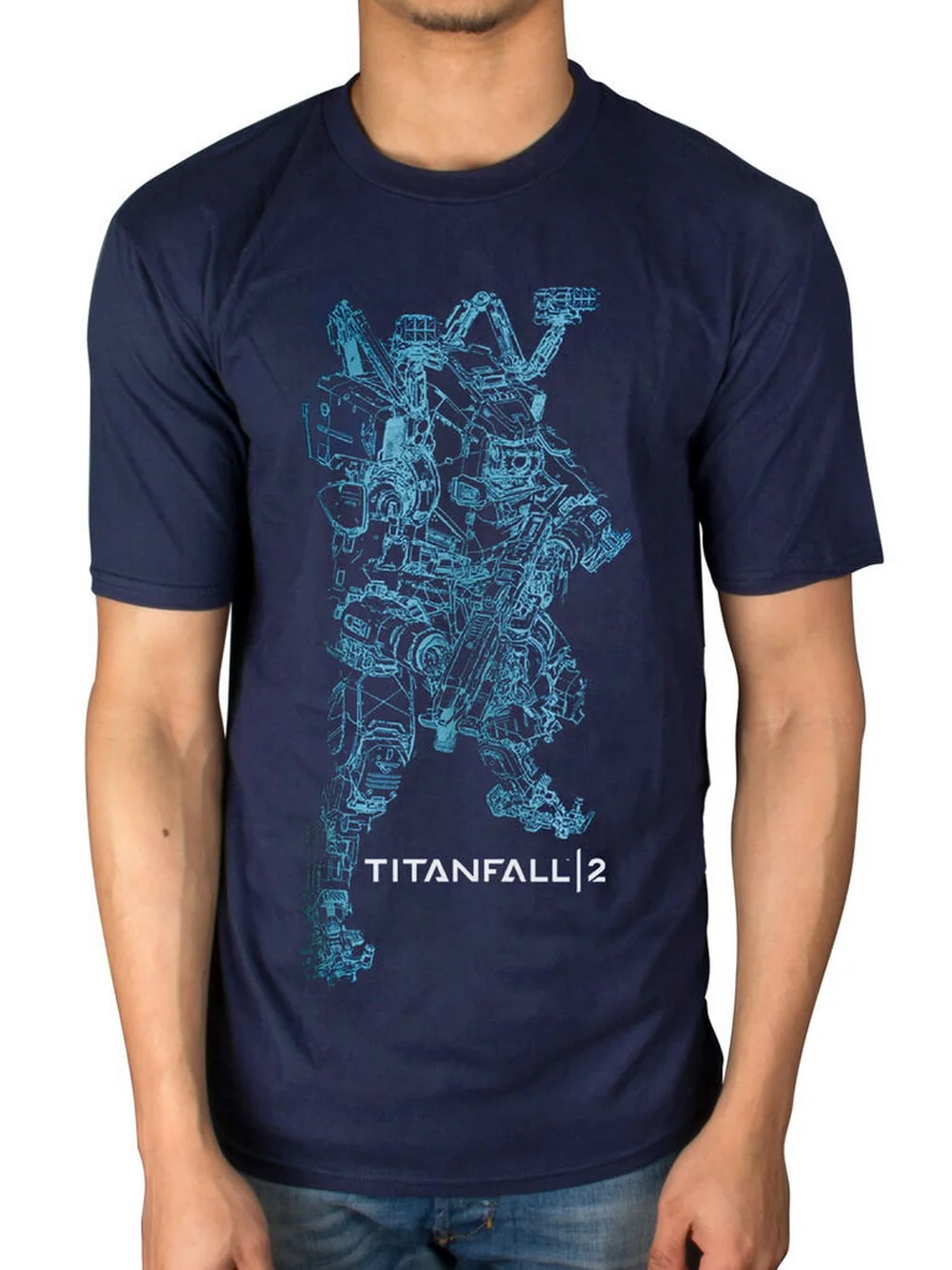 Официальный Titanfall 2 Titan Bt Line Art футболка для видео игр Playstation Xbox Merch хлопковая