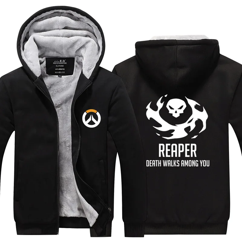 Black 2 Dva OW Overwatch Mercy Mei зимняя куртка на молнии из плотного флиса уличная Толстовка Спортивная толстовка с капюшоном костюм для косплея - Цвет: Black 2