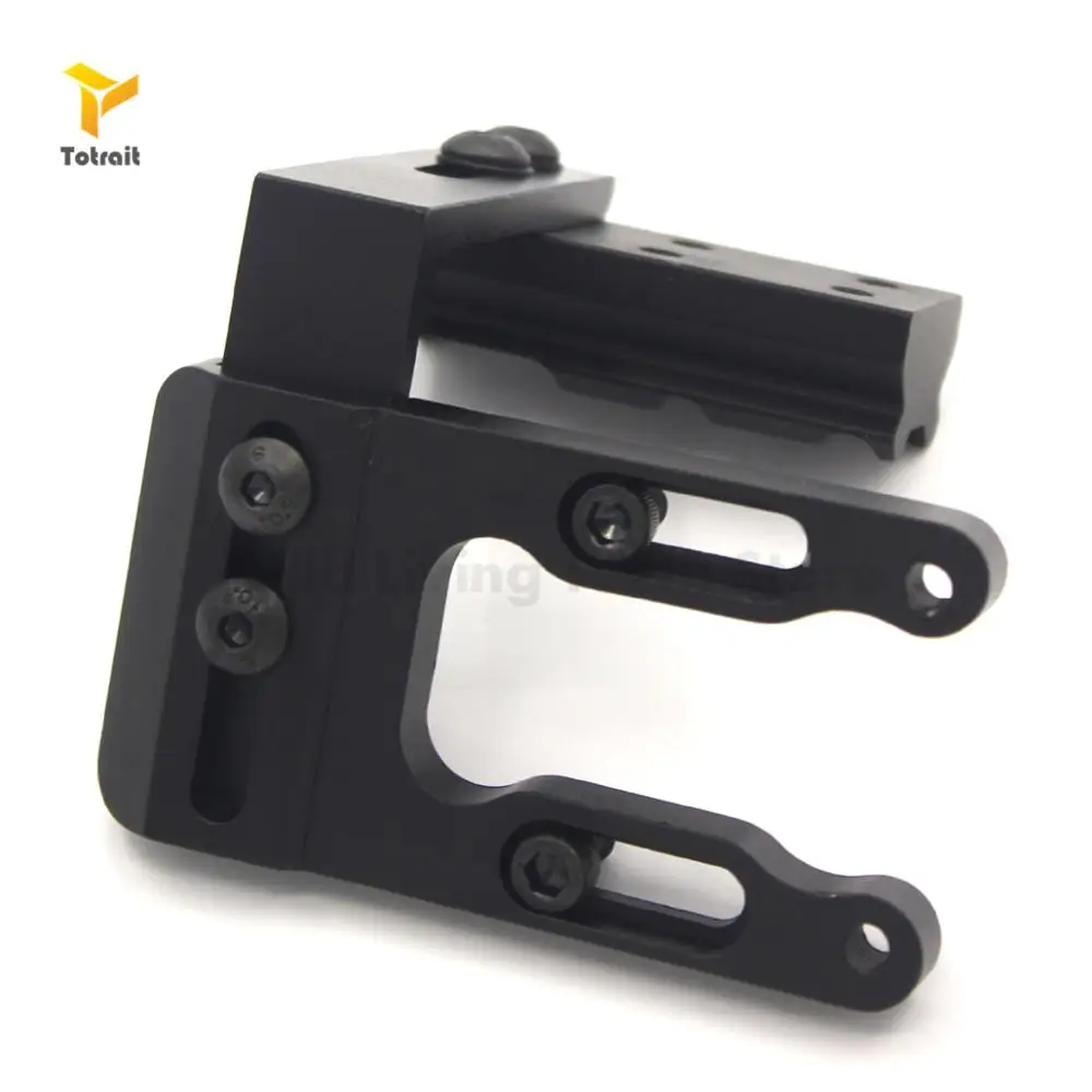 

Archery Mini CNC Machining Bow Aiming Frame Red Dot Laser Reflective Scope Guide Rail Bracket All Composite Bow Hunting Mounts