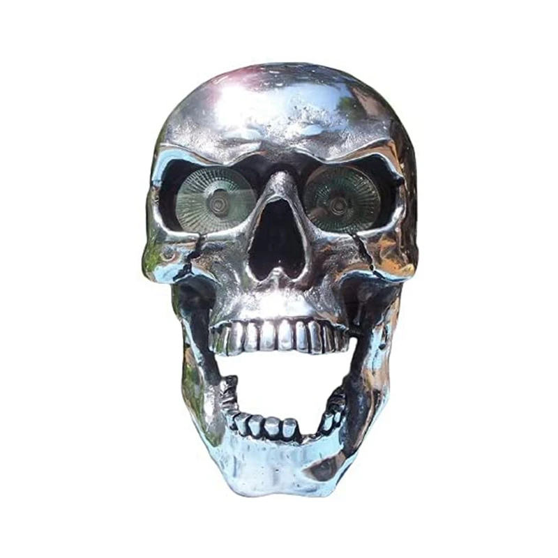 

Skull Decor Prop Skeleton Head Resin Halloween Day Coffee Bars Ornament
