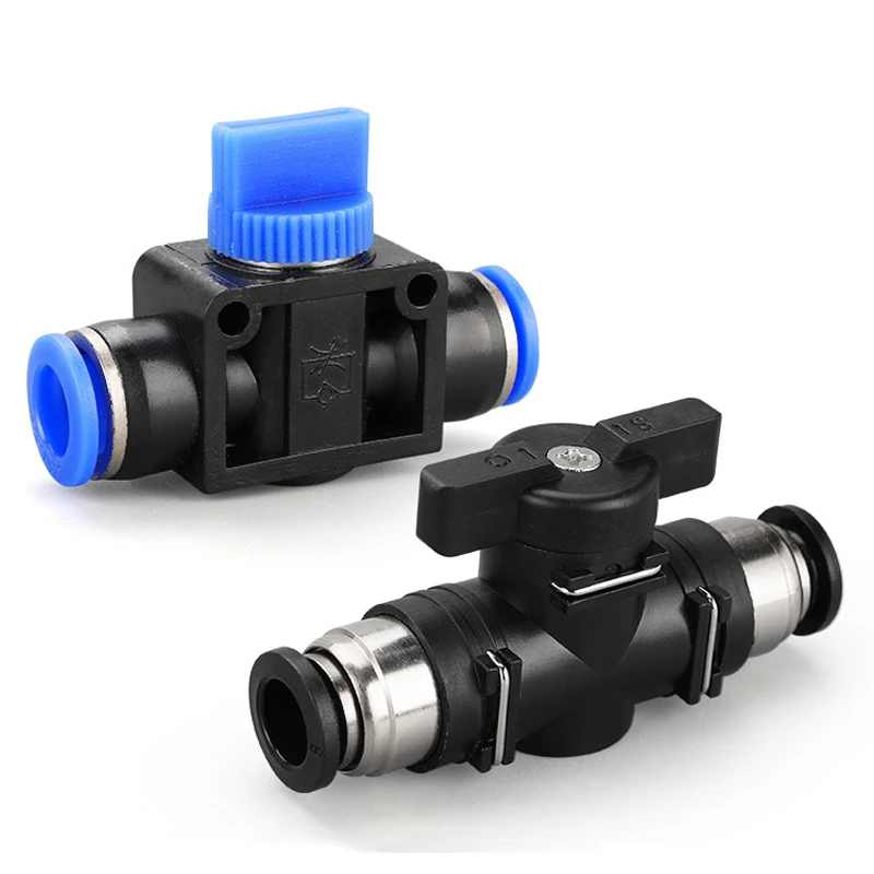 Пневматический вставной быстроразъемный клапан BUC ручной поворотный