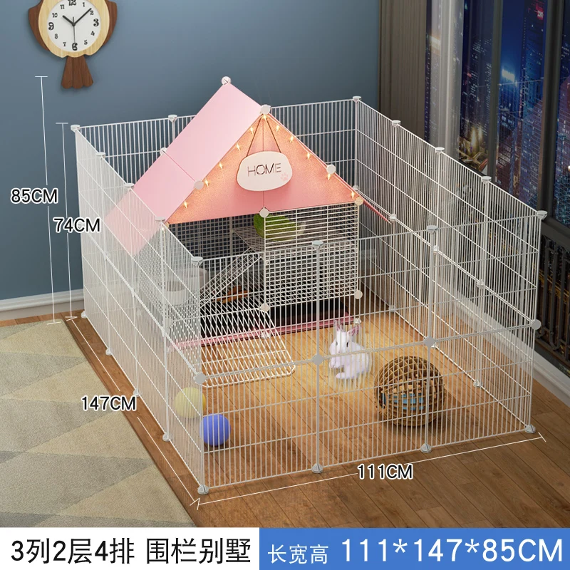 

Rabbit cage anti urine spray, super large double decker villa house nest, small family castle, rabbit nest, breeding accessories