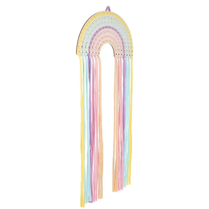 

1 шт., Радужный тканый орнамент, Радужный тканый кулон, Радужный тканый Декор