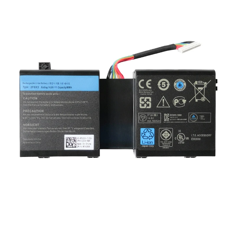 Аккумулятор для ноутбука 2F8K3 02F8K3 0G33TT 0J33TT 0KJ2PX G33TT KJ2PX DELL Alienware 17 M17X 18X m17x5 M18X R3 2013 |