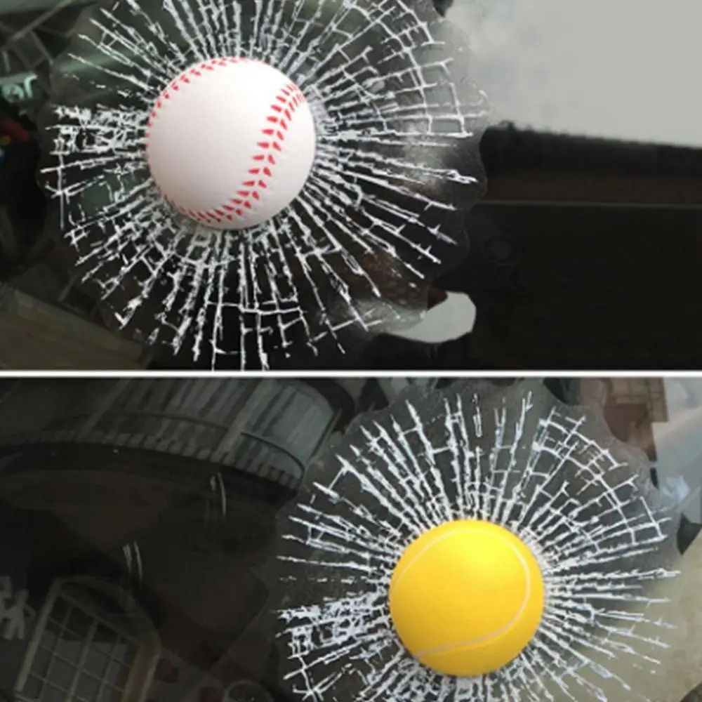 Стайлинг автомобиля бейсбол футбол теннис стерео разбитое стекло 3D наклейка