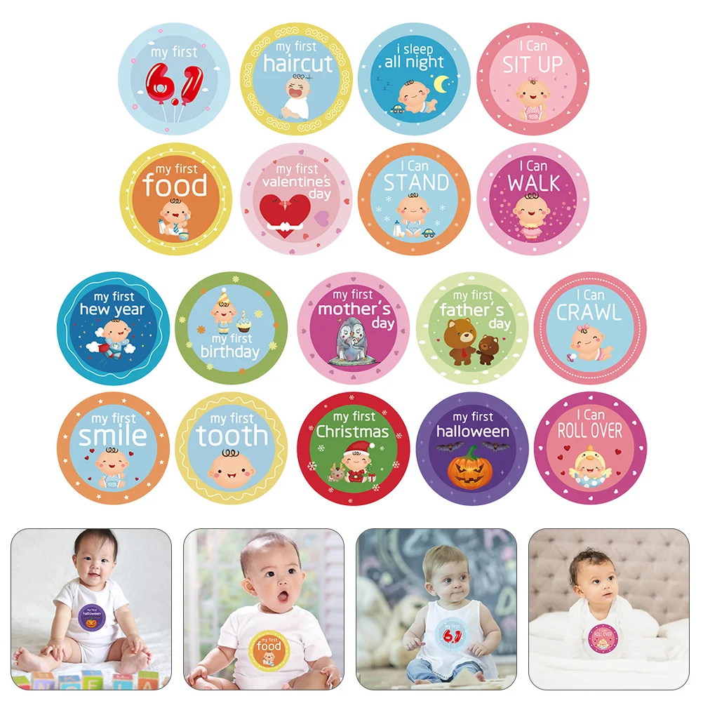 

18 шт., наклейки-книжки для новорожденных