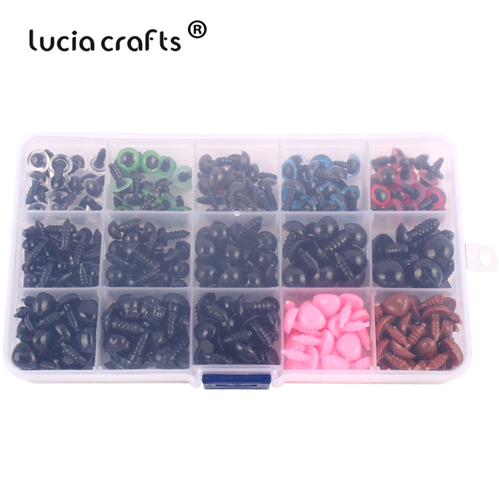 Lucia Crafts 6-14mm Colorful Plastic Animal Safety Eyes Eyeball For Soft Toys Doll Craft Accessories Y0104 | Дом и сад