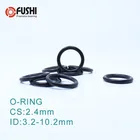 Уплотнительное кольцо CS2.4mm EPDM ID 3,24,25,25,66,26,6*2,4 мм 100 шт. уплотнительное кольцо уплотнительное уплотнение выхлопное крепление резиновый изолятор втулка ORING