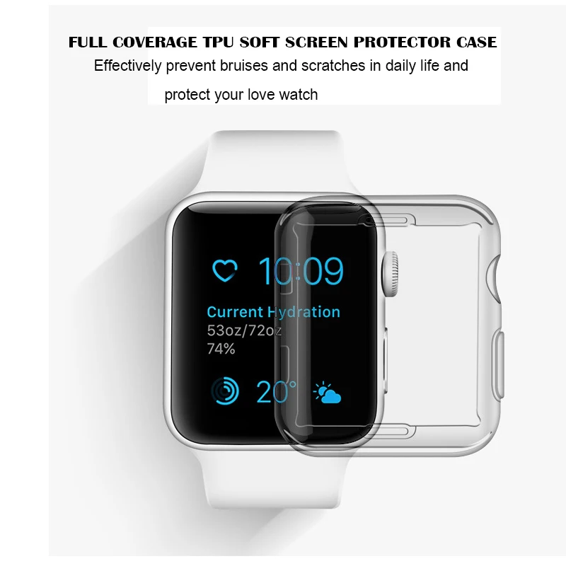 Лучший чехол для часов серии 5 4 44 мм 40 360 Тонкий iwatch Регулировка 42 38