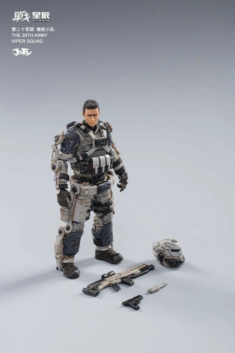 

JOYTOY 1/18 JT0180 20ST Legion White Viper Squad Soliders and JT0227 Betty Action Figure Full Set Model Dolls In Stock
